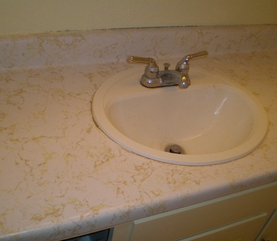 Our old sink & countertop