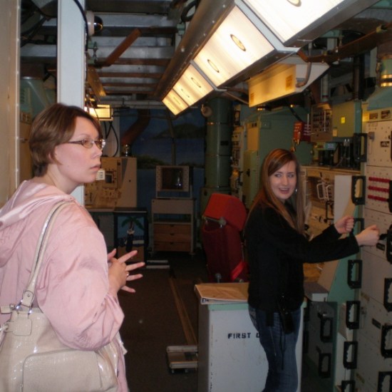 Erin & the tour-guide visit