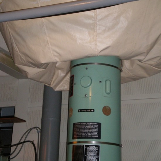 Shocks connected to ceiling