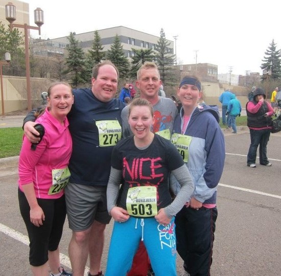 After the 5k with friends